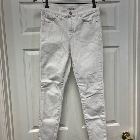 Madewell White 9” High Riser Skinny Skinny Jeans sz 28 - Picture 2 of 7